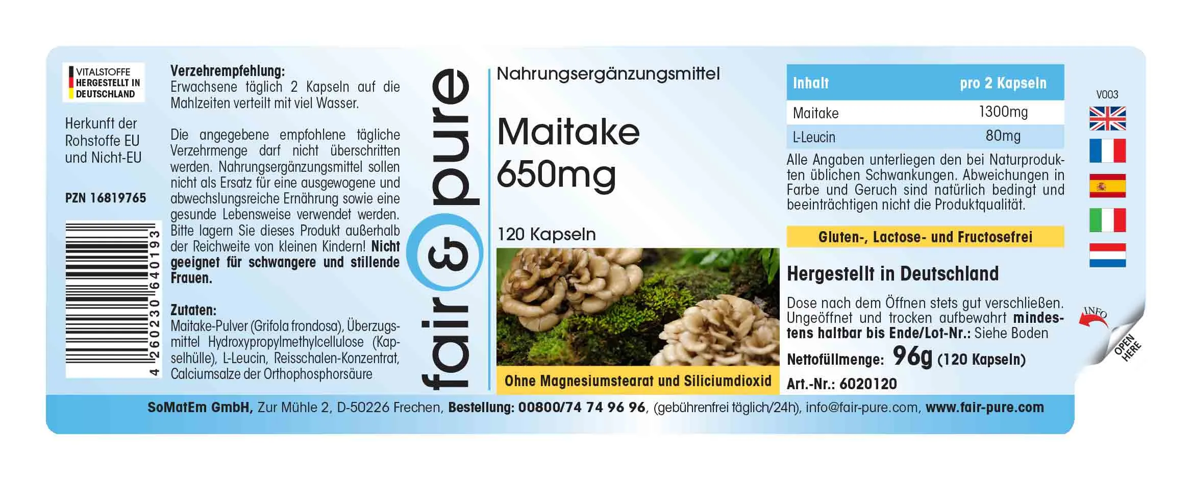 Maitake 650mg