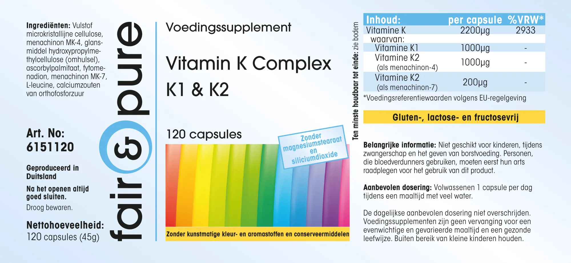 Vitamine K Complex K1 & K2