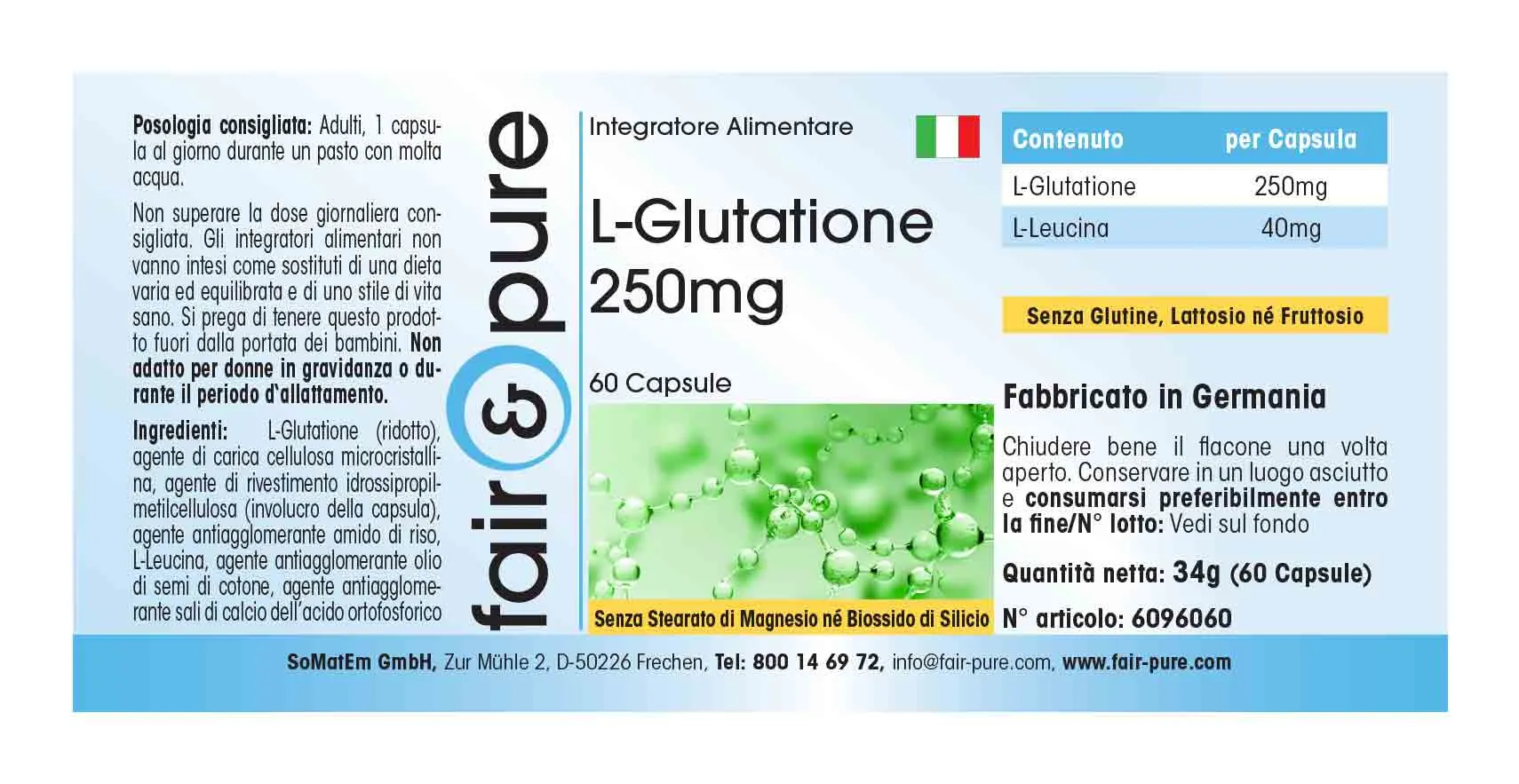 L-Glutathion 250mg