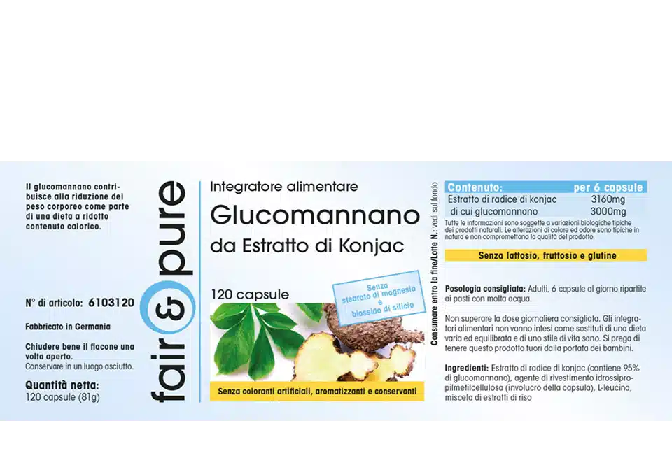 Glucomanano 500mg