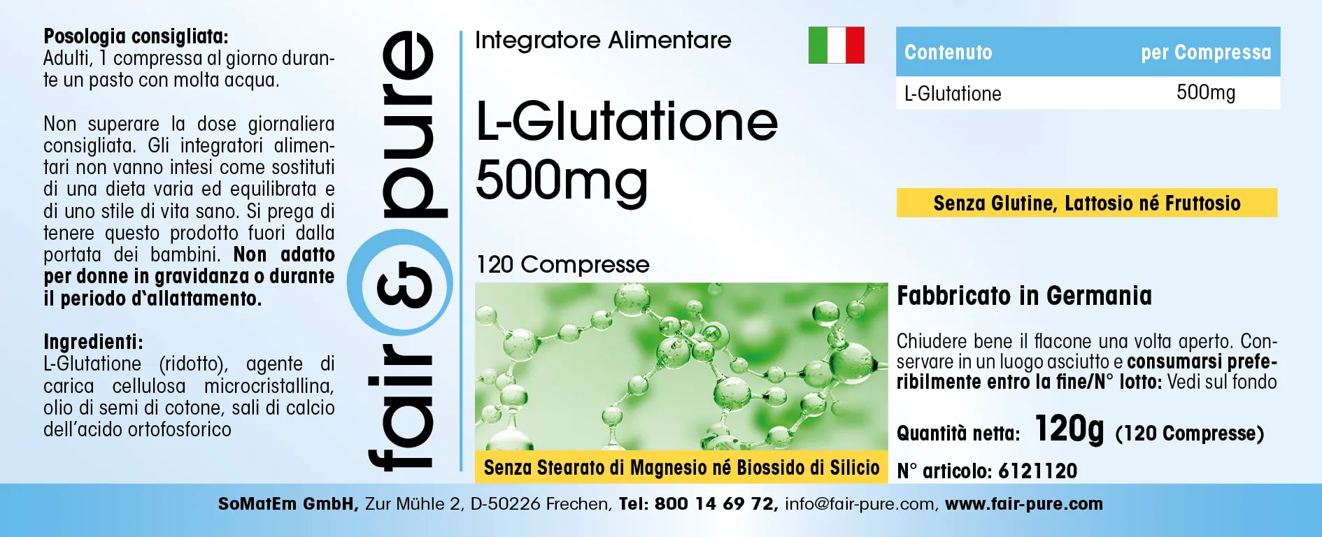 L-Glutathion 500mg