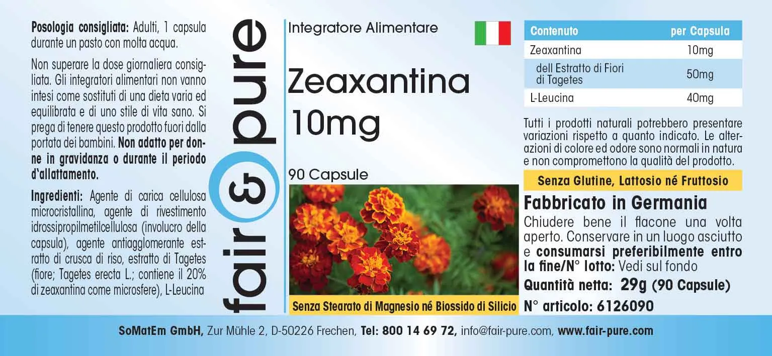 Zeaxantina 10mg