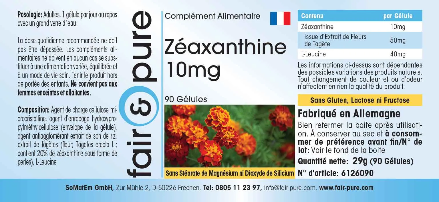 Zeaxanthine 10mg