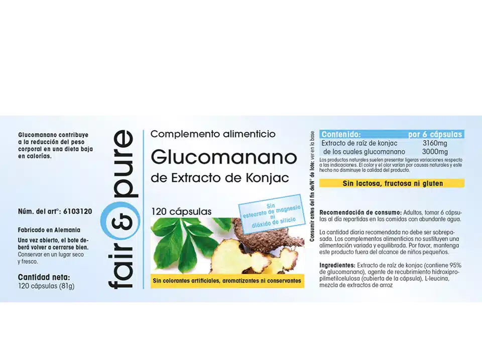 Glucomannaan 500mg