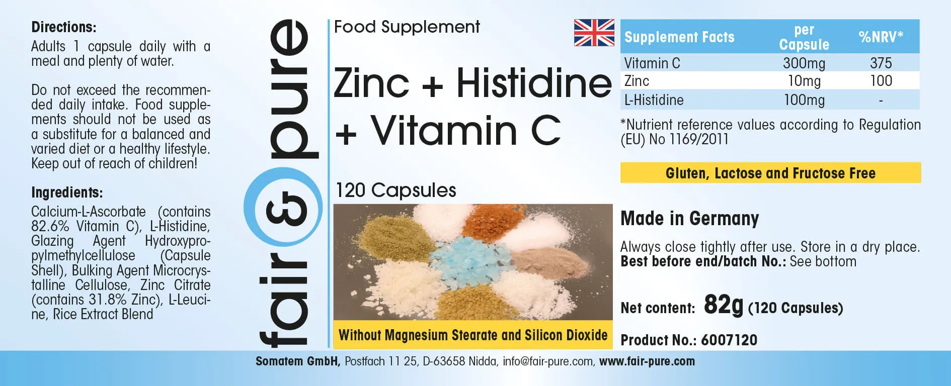 Zink + Histidin + Vitamin C