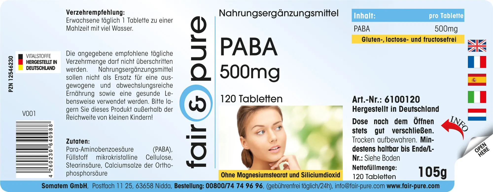 PABA 500mg