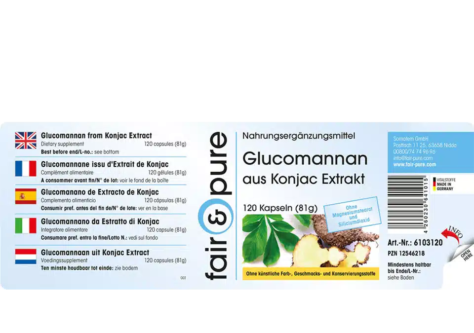 Glucomannano 500mg