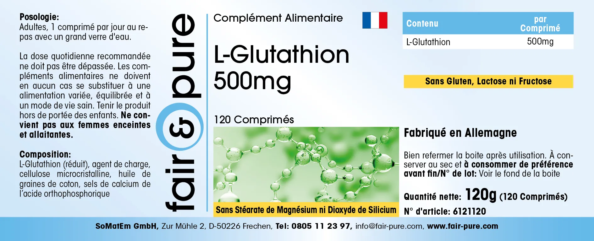 L-Glutathion 500mg