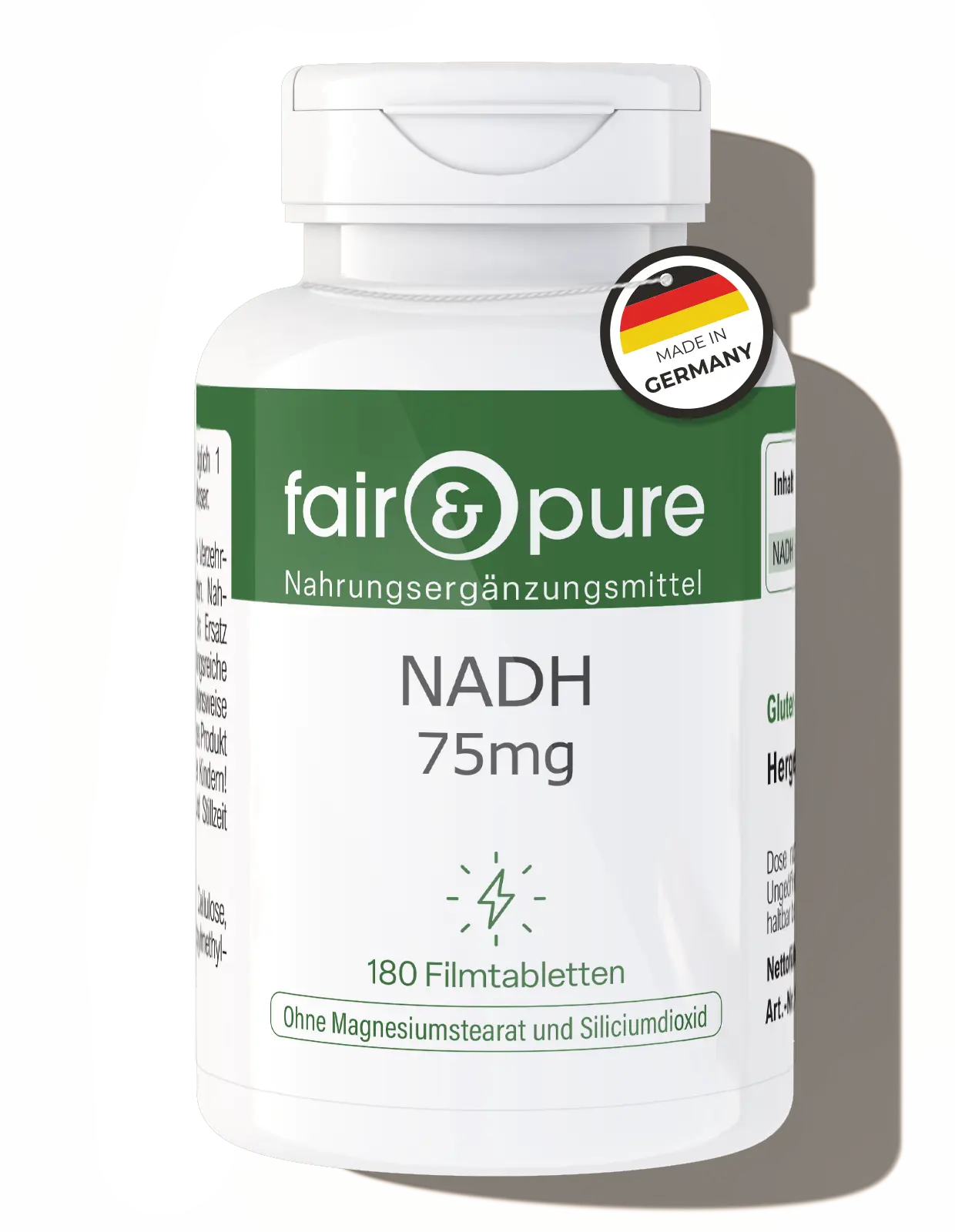 NADH 75mg - 180 Comprimidos Recubiertos | fair-pure
