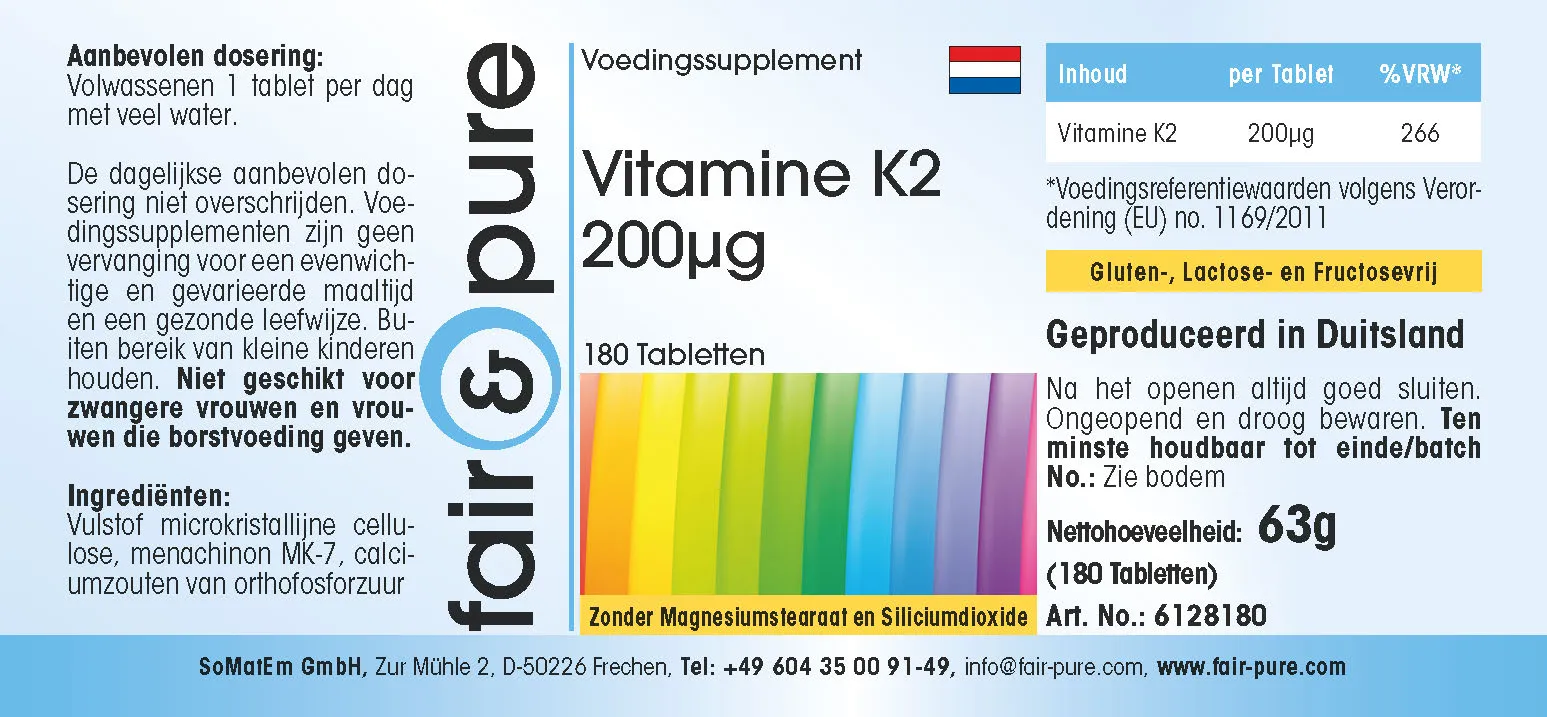 Vitamin K2 200µg