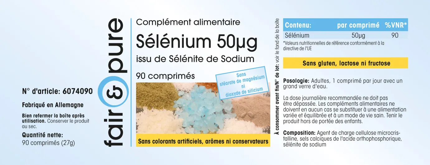 Sélénium 50µg