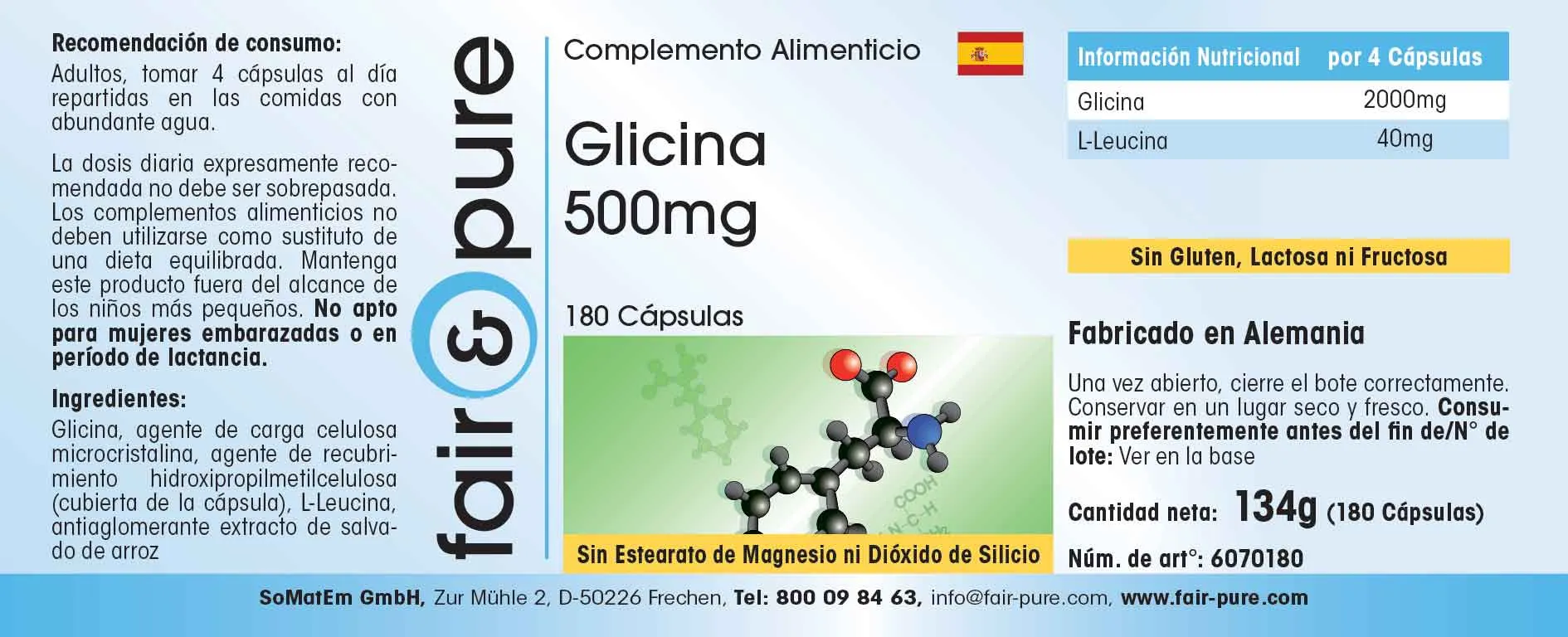 Glycine 500mg