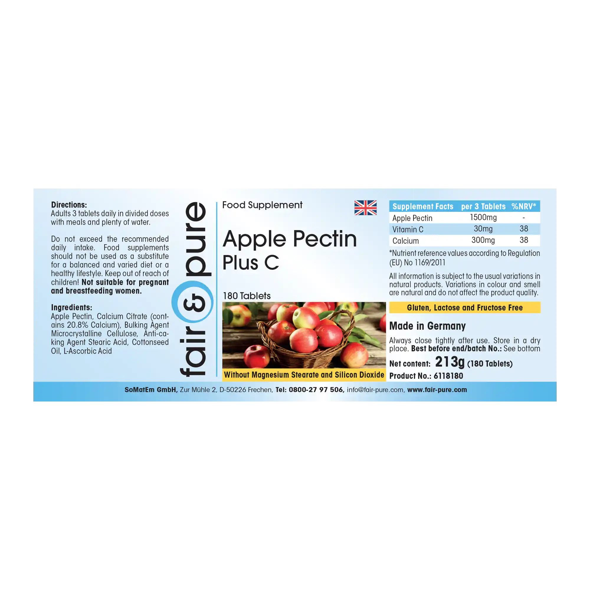 Appel Pectine Plus C 500mg