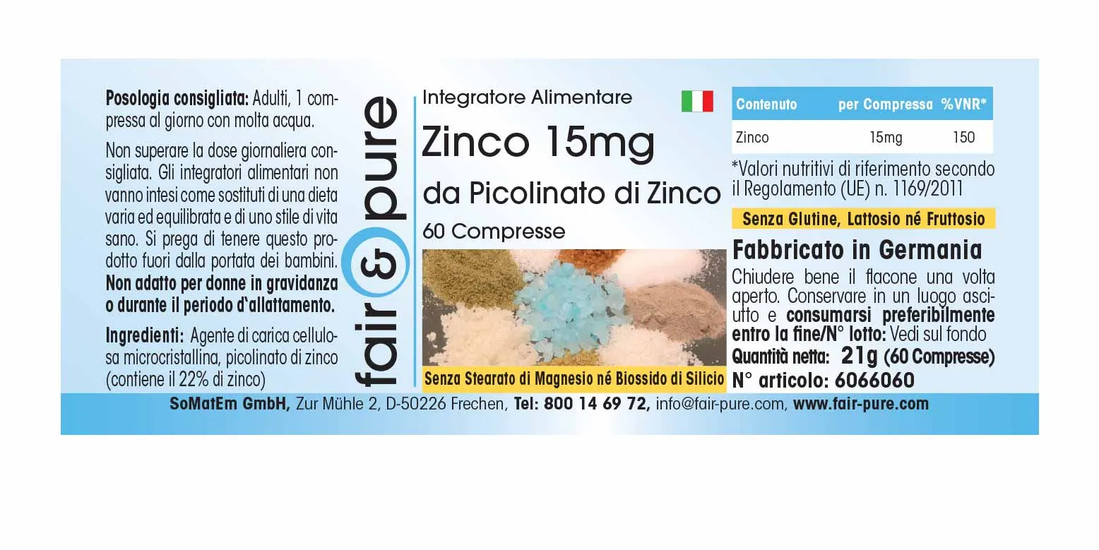 Zinco 15mg