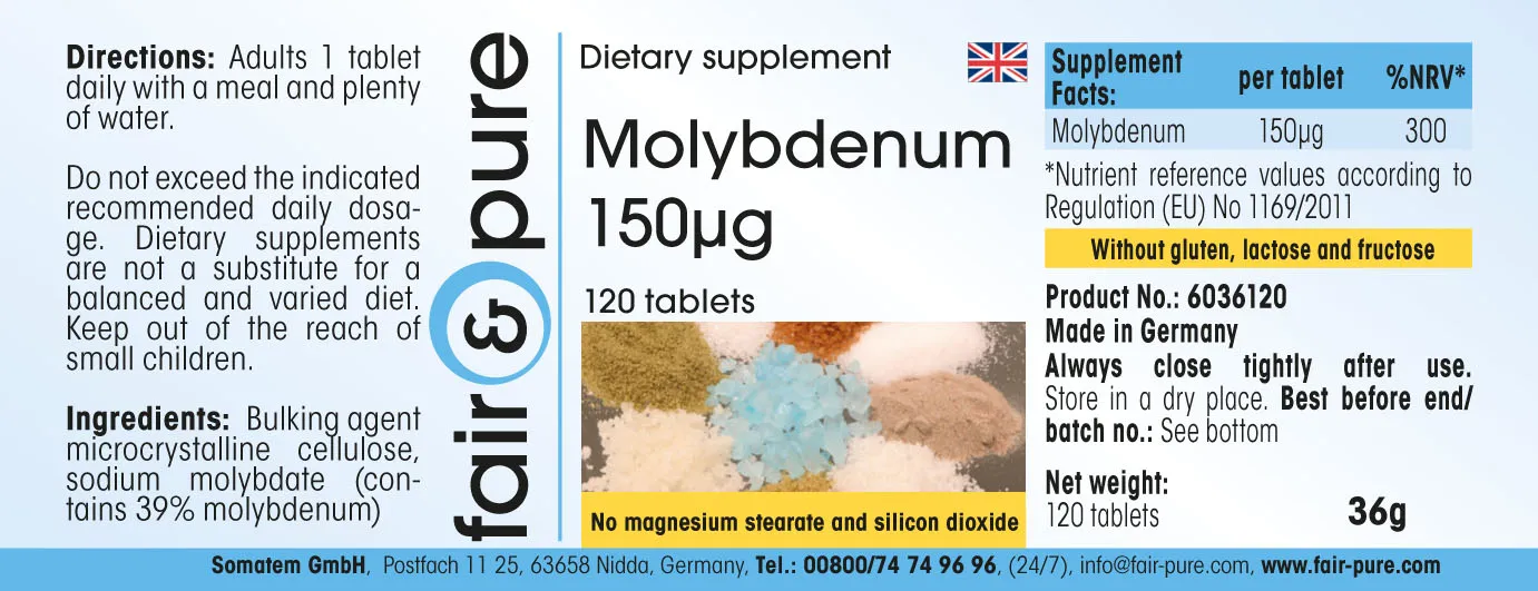 Molybdeen 150µg