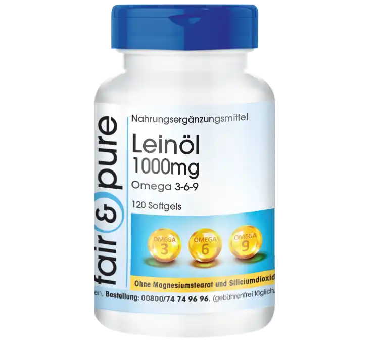Olio di lino 1000 mg di Omega 3-6-9