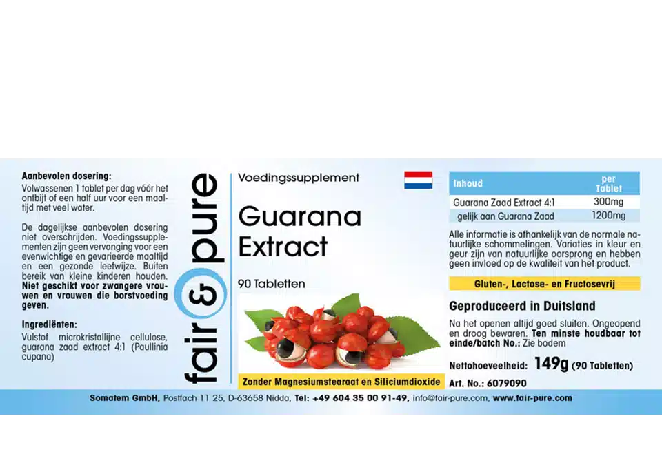 Guarana extract 300mg