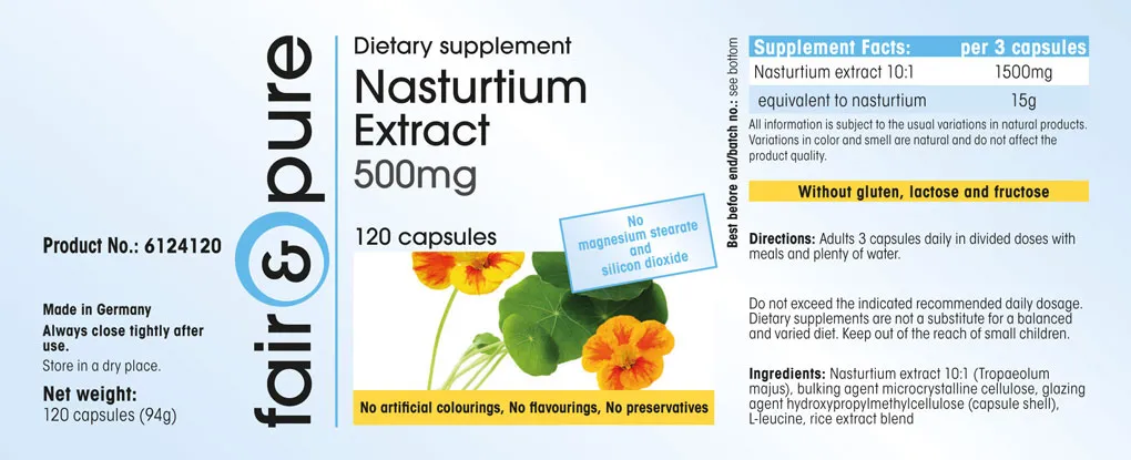 Extrait de Tropaeolum 500mg