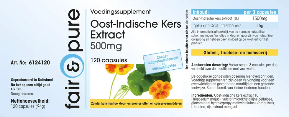 Nasturtium Extract 500mg