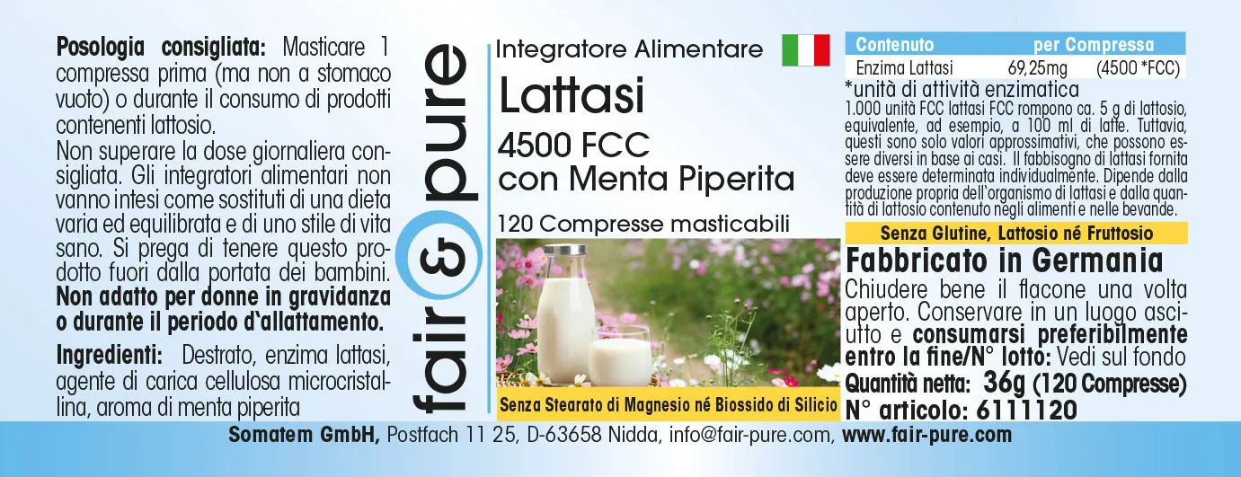 Lactase 4500 FCC