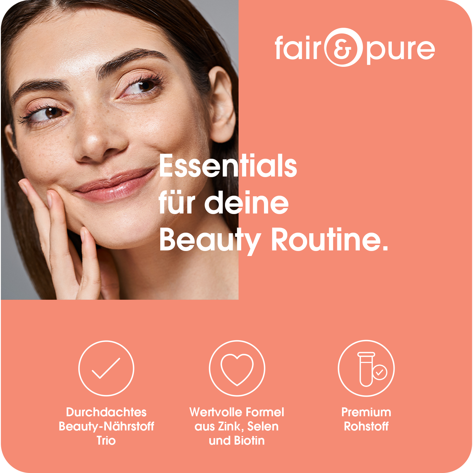 Complexe de Biotine avec Zinc et Sélénium - 180 Comprimés | fair-pure