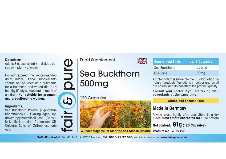 Sea buckthorn 500mg