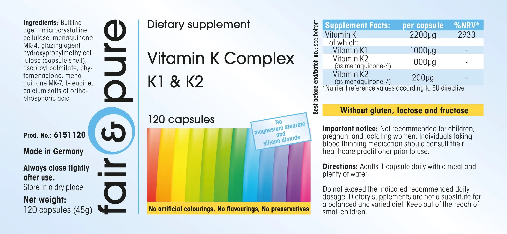 Vitamine K Complex K1 & K2