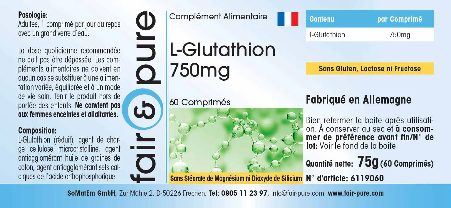 L-Glutathione 750mg