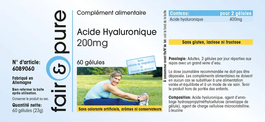 Hyaluronic acid 200mg