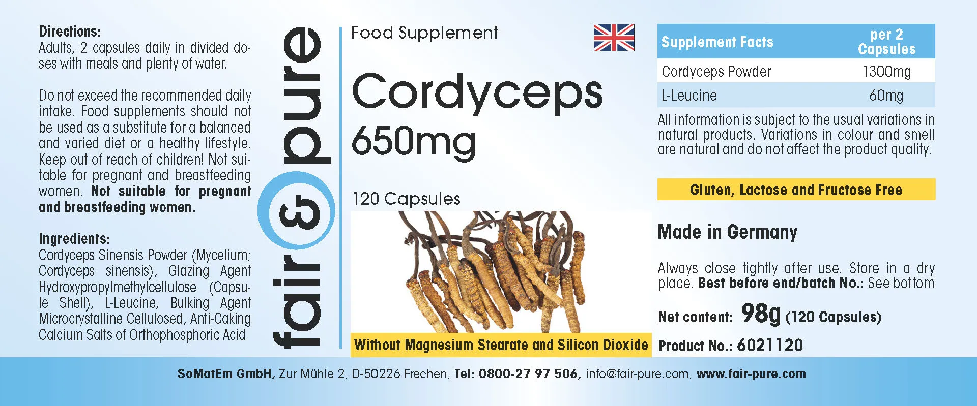 Cordyceps 650mg