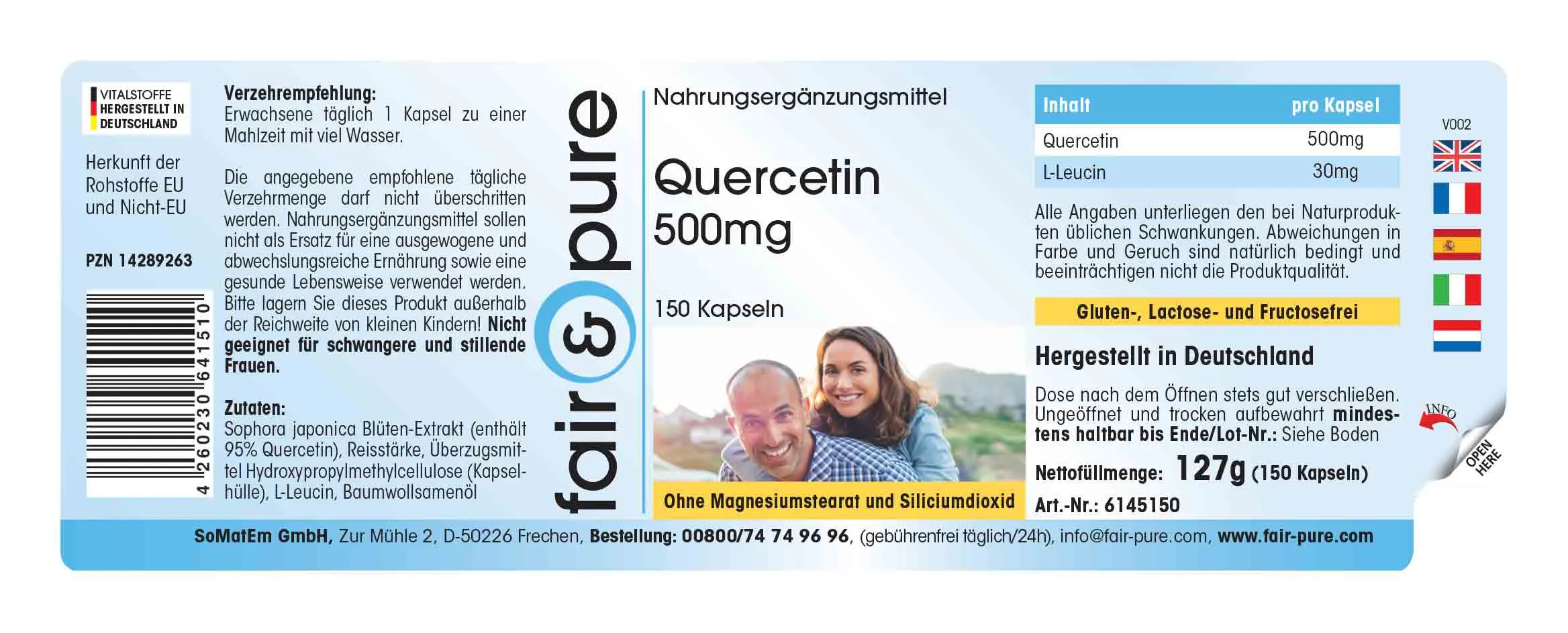 Quercetina 500mg