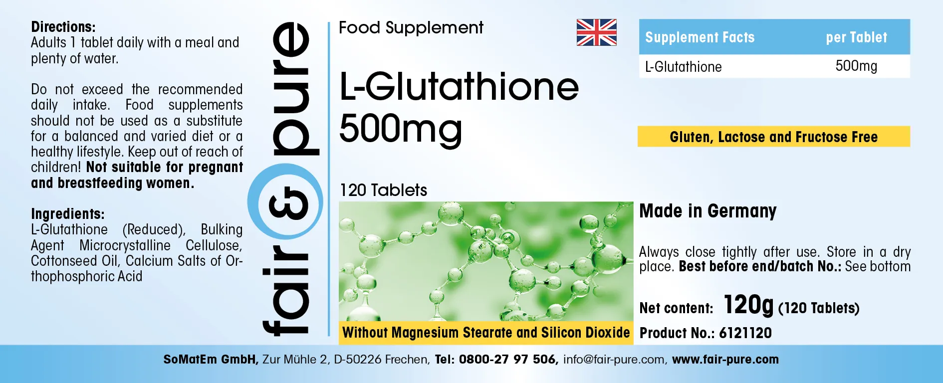 L-Glutatione 500mg