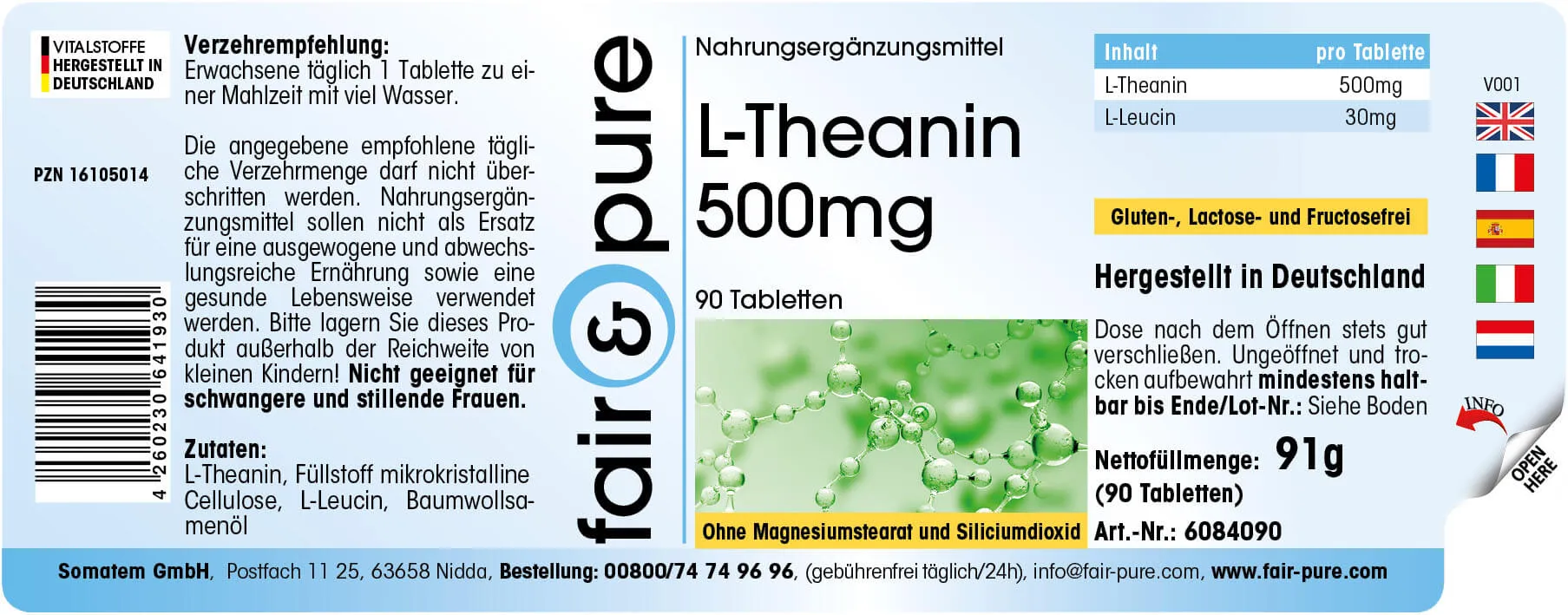 L-Théanine 500mg