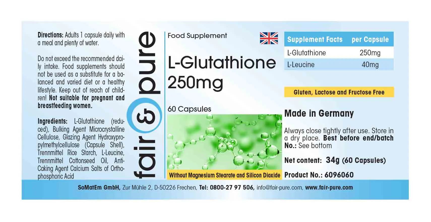 L-Glutatión 250mg