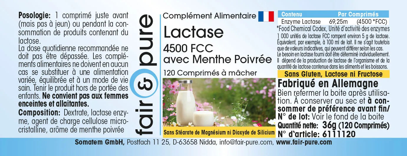 Lactase 4500 FCC