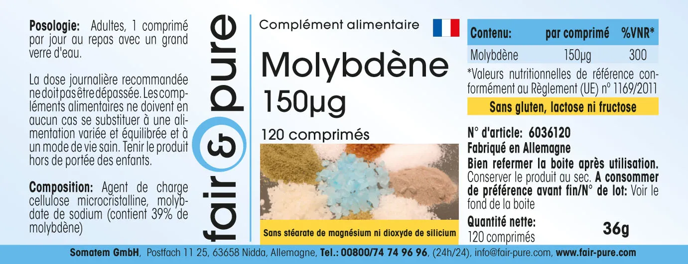 Molybdeen 150µg