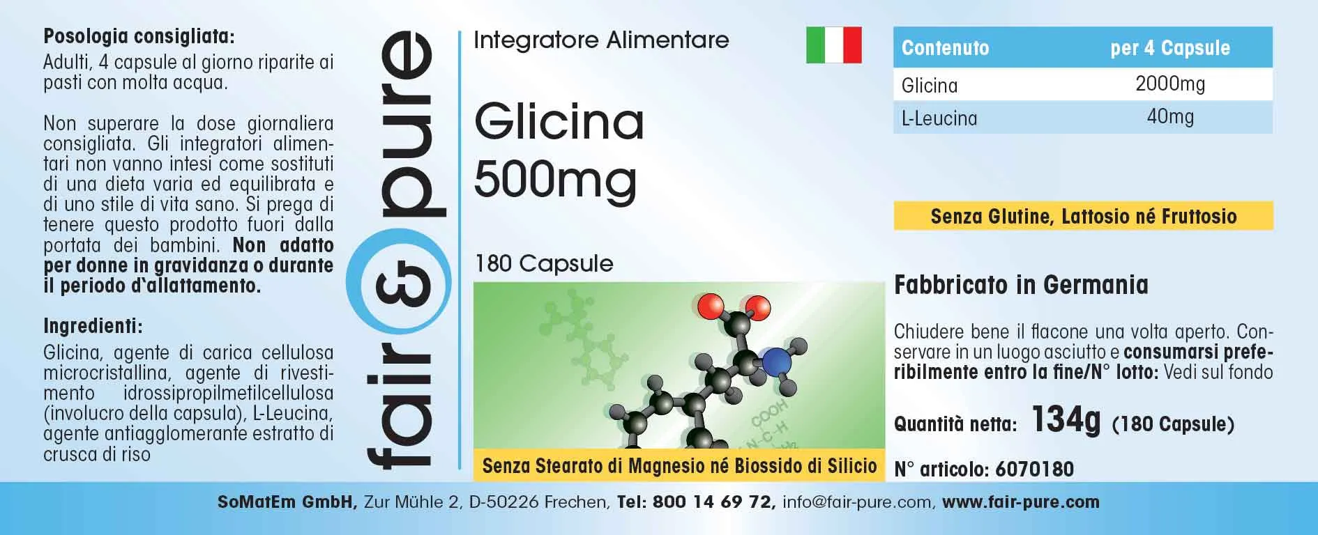 Glycine 500mg