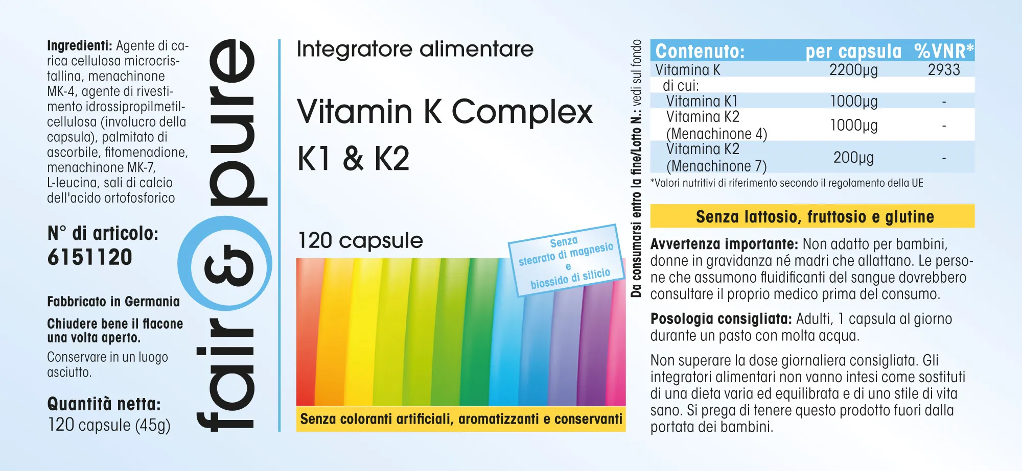 Vitamine K Complex K1 & K2