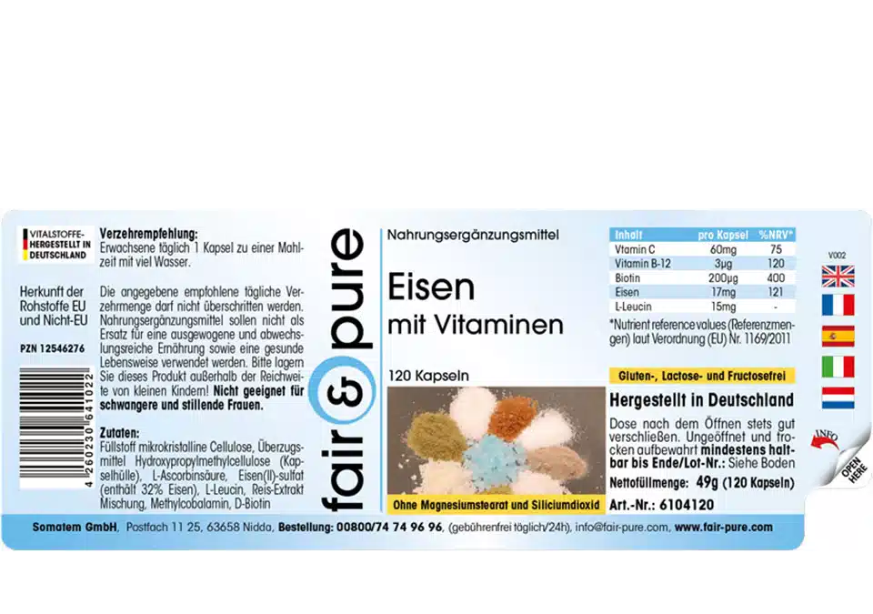 Eisen mit Vitaminen