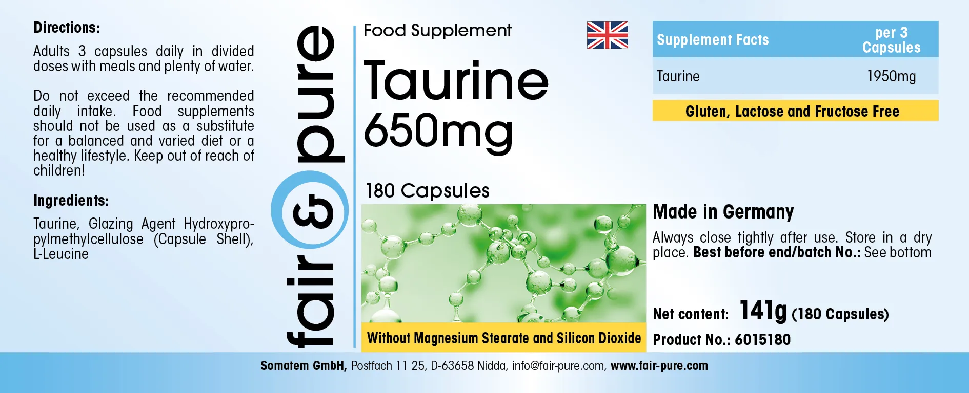 Taurina 650mg