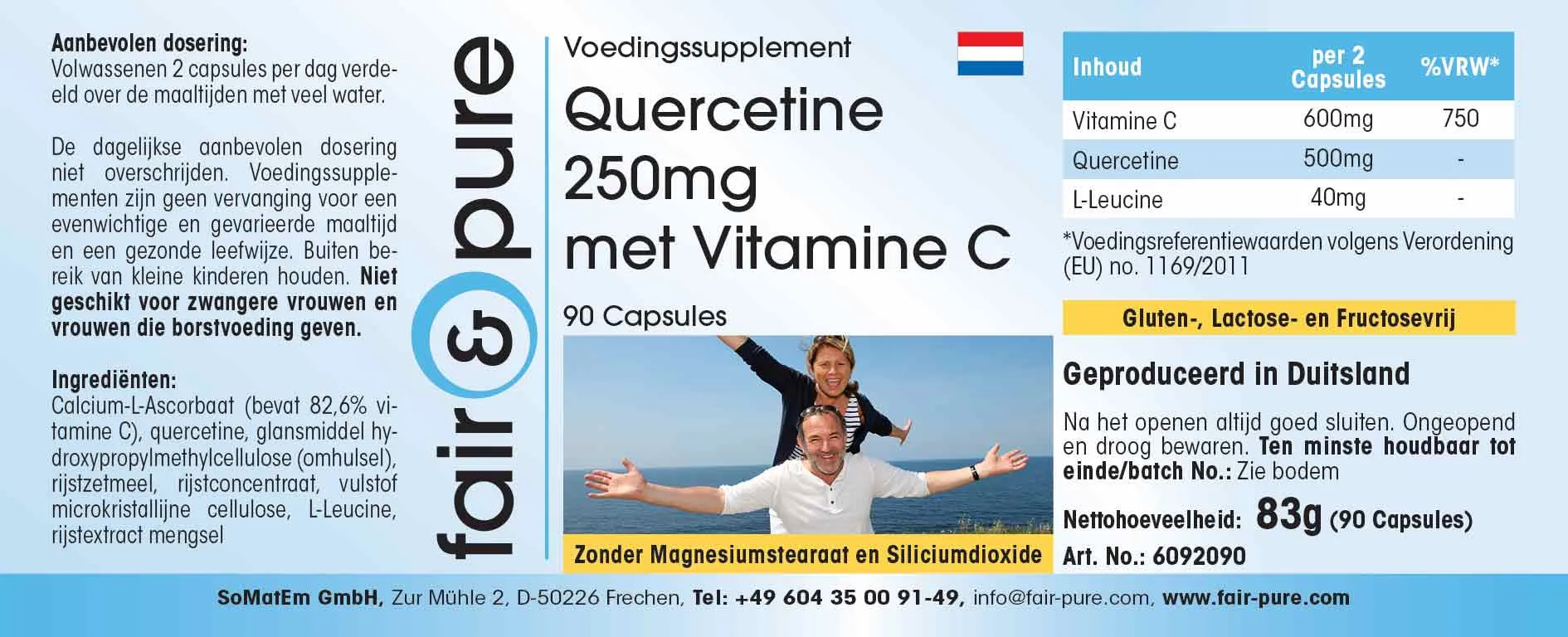 Quercetin 250mg mit Vitamin C