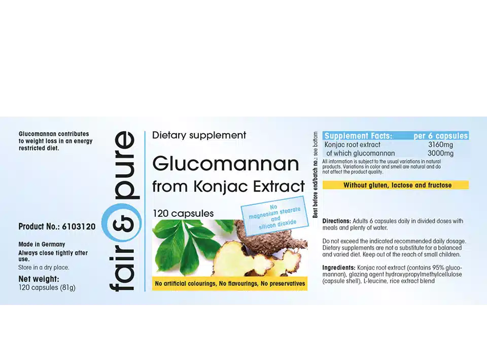 Glucomannane 500mg