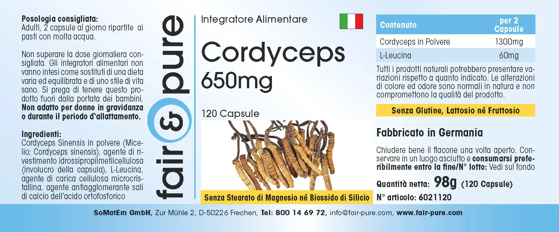 Cordyceps 650mg